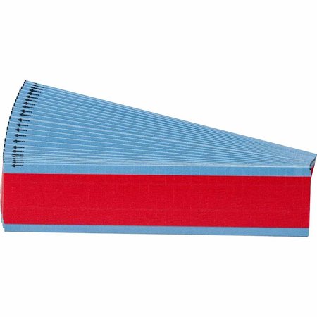 BRADY NEMA Wire Marker Repositionable Vinyl Cloth 1.50in H x 0.25in W Red PK/25 Crds, 25PK WM-COL-RD-PK